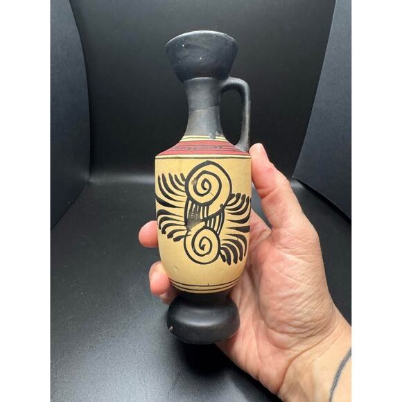 Greek Pottery Vase Museum Reproduction Ceramic Copy of Classic Period 450 B.C. - Picture 6 of 10